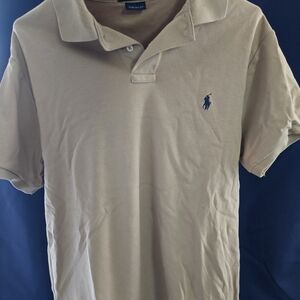 Polo by Ralph Lauren Men's Tan Polo Shirt